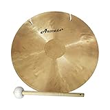 Arborea Gong Wind Gong Authentic Large Chinese Gong 22 Inch Includes Padded Gong Mallet & Hanging String for Sound Healing Home (22