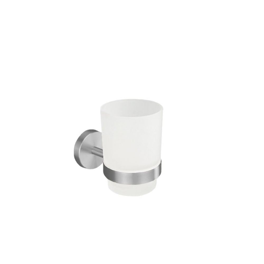 Brushed Nickel Bathroom Accessories Set Wall Mount Bath Shelf Robe Hanger Toilet Paper Holder Towel Bar Rack Stainless Steel,Cup Holder