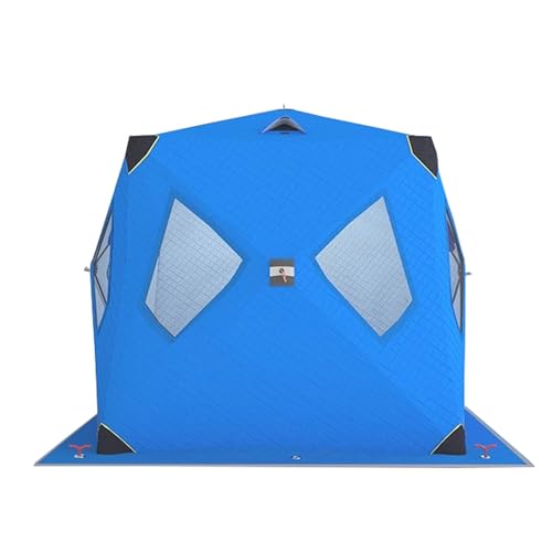 SciAza ice Fishing Tent ice Fishing shelter Insulated Winter Outdoor Ice Fishing Tent for 1-2 People, Thickened with Cotton and Cold-Proof, Quick to Open Without Setting Up(Color:3)