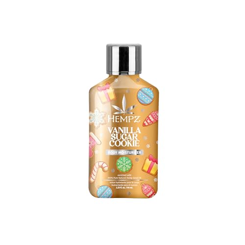 Hempz Mini Vanilla Sugar Cookie Body Moisturizer Body Lotion Fall Skin Care for Men & Women Limited Edition 2.25 fl.oz.