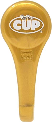 By The Cup Gold Coffee Syrup Pump for 750 ml Bottles (Pack of 6) Fits Upouria, Torani, DaVinci, Jordans Skinny Syrups, and Monin (1L Plastic Only)