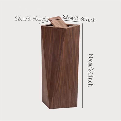 Poubelles pour la cuisine en bois finie la corbeille en plastique moche - 2