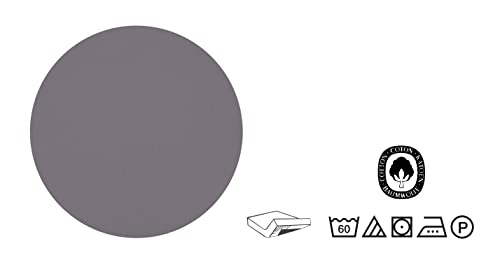 Foto von Traumhaft Schlafen - Castell - Markenbettwäsche 0077113 Spannbetttuch Jersey Stretch 1x 90x190 cm - 100x200 cm, Silber/grau