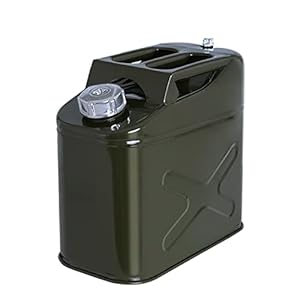 ADASPR Metall Benzinkanister 5-60 Liter Metallkanister Kanister Kraftstoffkanister mit Kanüle Dieselkanister Ersatzkanister mit Flexibles Ausgießer für Treibstoff Benzin und Diesel (Size : 10L)