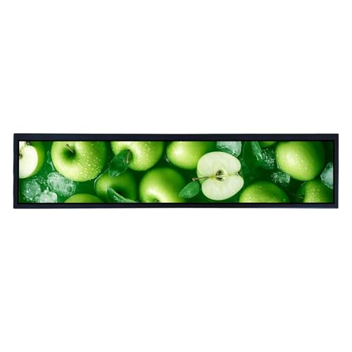 Image of VSDISPLAY 21.3 inch Stretched Bar Display Advertising Monitor with USB Autoplay | 1920x360 IPS LCD Digital Signage,Supports Image Rotation, and Mounting Holes,for Store /Retail /Exhibition Show