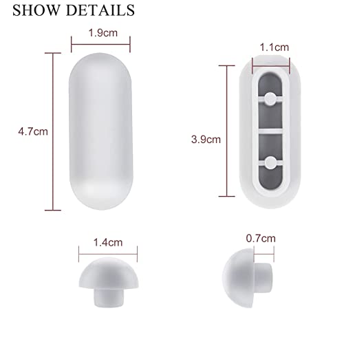 GZLCEU 30 Stück Wc Sitz Puffer, Universal Kunststoff Auflagestopfen für Toilettensitz Stoßstangen Brille Dämpfer für Toilettendeckel (Weiß) – Bild 4