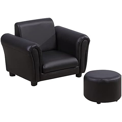 HOMCOM Children's Armchair and Footstool Set Cover