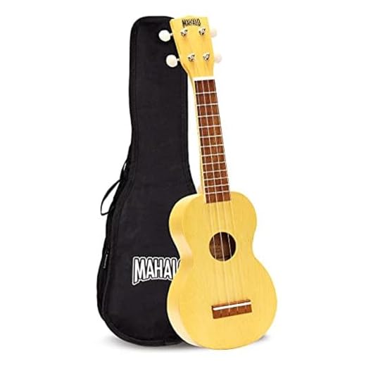 Mahalo Kahiko ukelele satinado crema con funda