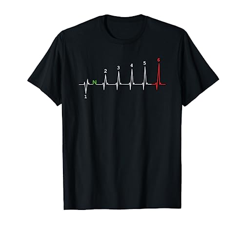Motorrad Heartbeat - EKG - Linie - Bike T-Shirt