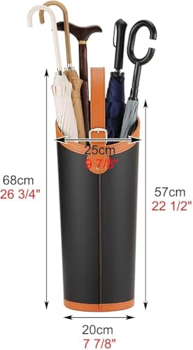 Porte-parapluie peu encombrant noir pour l'entrée de la maison - 8