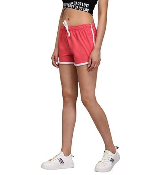 Image of KOTTY Women's Night Shorts (Red&Green, 34)