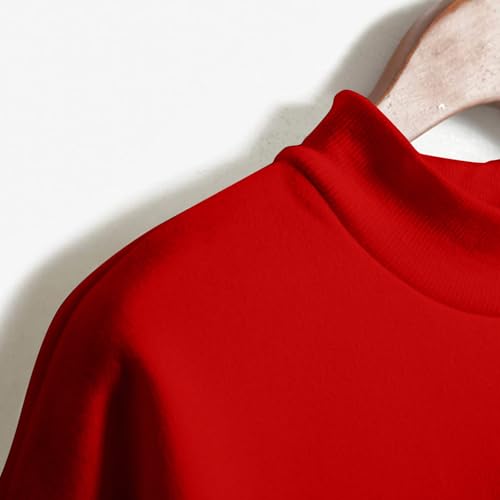 Girls's Classic Crewneck Pullover Sweatshirt Long Sleeve Soft Casual Relaxed Fit Solid Color Top3