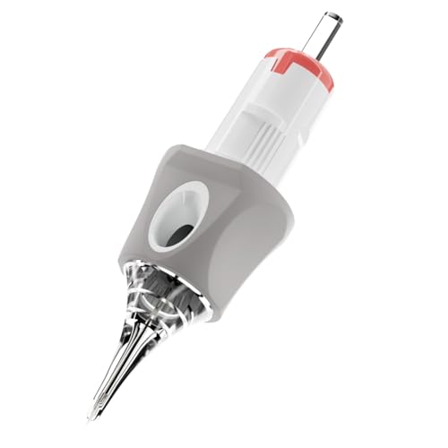 Dragonhawk Tattoo Needles Cartridges 1207RS 50 Count Glide Extra Smooth Designed for a Close Smooth Hit Round Shader