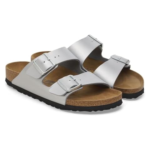 Birkenstock Arizona Silver Birko-Flor Sandals Cover