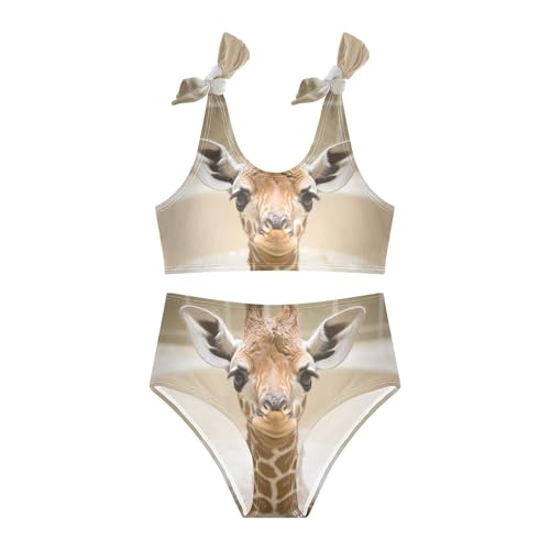 Cute Giraffe Baby in Tub Girls Bikini Sets 2 Piece Swimsuits Bathing Suit Swimwear3