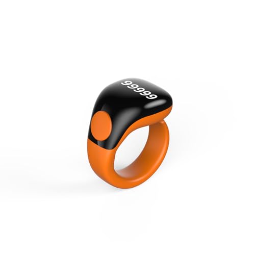 Image of Smart Tasbih Zikr Ring,Adjustable Counter, 3 Sizes (18,20,22mm) Muslim Digital Azan Alarm Clock,APP Support Digital Counter Prayer Reminder Rings, Waterproof 5 Digit Finger Counter zikr Ring(Yellow)