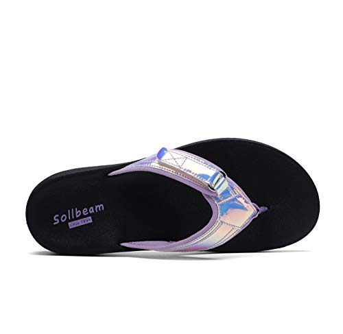 Image of SOLLBEAM Womens Original Orthotic Comfort Thong Style Flip Flops Sandals With Arch Support Heel Cup