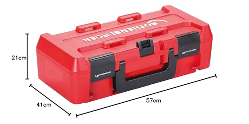Coffret ROCASE 4212 rouge résistant sans insert à clipser pour techniciens