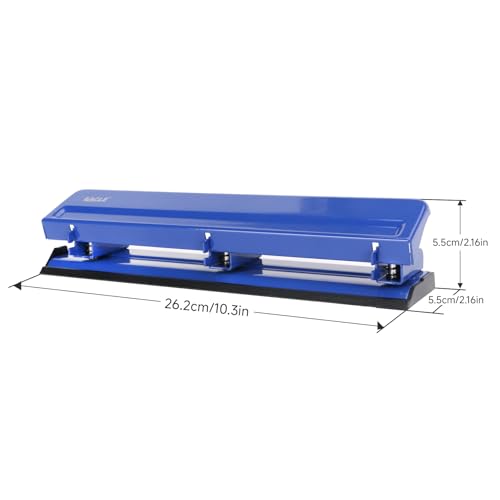 Perforatrice 3 trous Eagle robuste d'une capacité de 12 feuilles