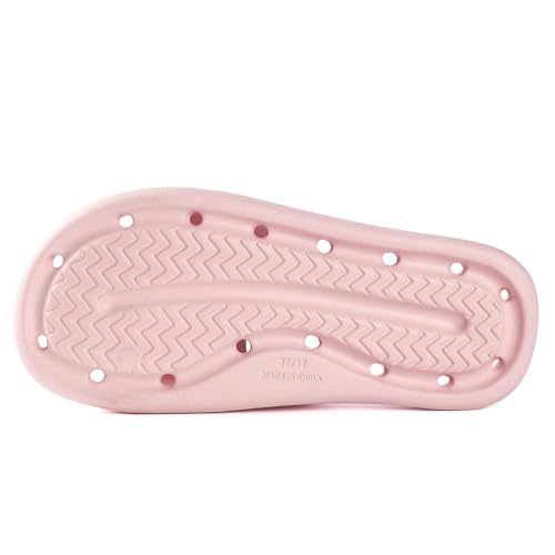 Image of Arch Support Shower Shoes for Women and Men Quick Drying with Drain Holes Slide Sandals Soft Cushioned Anti-Slip Pool Slides Comfort Bathroom Shower Slides