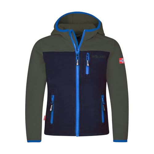 Trollkids Kids Stavanger Jacket 128, ivy/Navy
