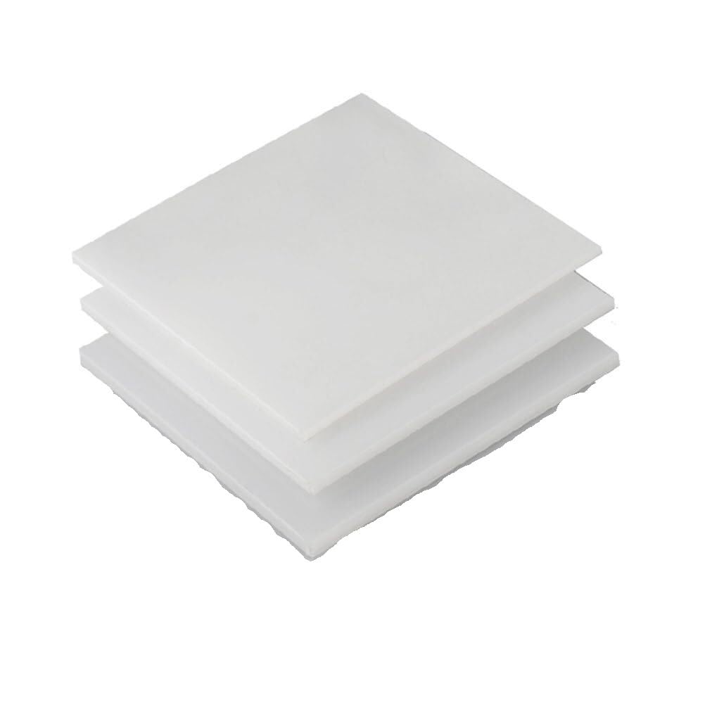Polyethylenplatte Weißer Fester Block, 4 Stück PP-Blätter 150 x (2–6) mm for den Heimwerker-Elektronik-Wassertank(150x150x5mm)