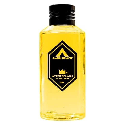 ALIEN SHAVE Premium Aftershave Splash for Men (Solar Samurai). Powered with Aloe and Witch Hazel 3.4 oz (1-Pack) Cover