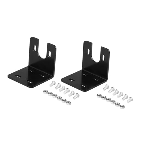 STOBOK 2sets Shaped Motor Bracket Holder Motor Mounting Device Easy Installation Resistant Compact Design for Applications