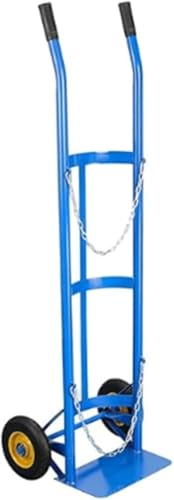Cylinder Tank Holder Heavy Duty Steel Oxygen Cylinder Cart Trolley, 40/50 L Universal Gas Bottle Fixing Bracket for Transportation, Long-Lasting Coated Finish Oxygen Tank Cart