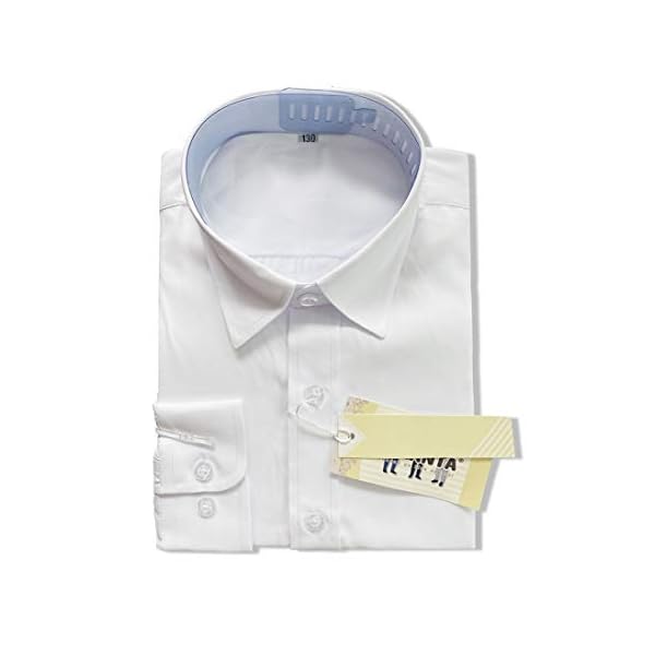 Rolanko Boys White Long Sleeve Dress Shirt Formal Button Down Shirts with Bow Tie for Boys' Kids Clothes - Image 5