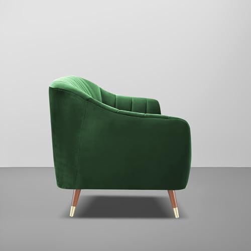 Image of Casaliving Anyse 2 Seater Sofa Set for Living Room (Green - Fabric) Premium Fabric Sofa Set