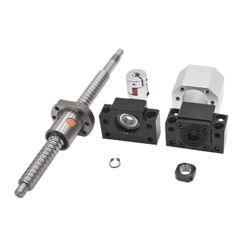 Metal Ball Screw nut end Processing SFU1204 Kit 200-1000mm C7 Dia 12mm Pitch 4mm with Ball Nut+BKBF10+DSG12H+Coupler(1000mm)