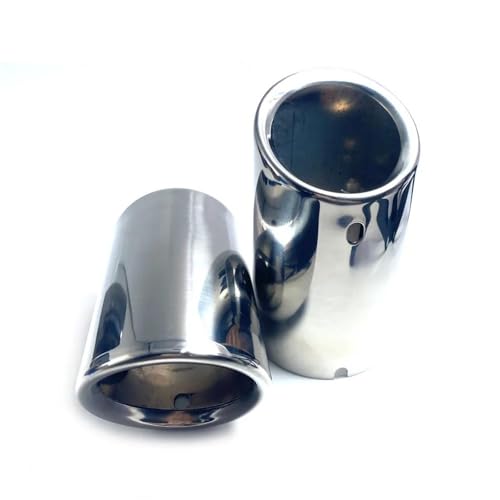 Embouts silencieux d'échappement acier inoxydable argenté pour Audi 09-15