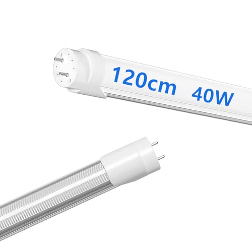 LED蛍光灯 40W形 T8直管 120cm 両側給電 昼光色 6500K 消費電力18W 口金G13 天井照明 高輝度2600LM グロー式工事不要 PL保険(メーカー保証二年) 家庭、学校、病院、事務所、工場、倉庫に適用 (1本)