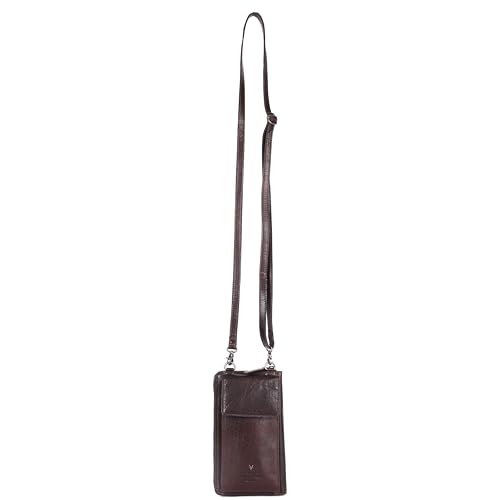 Image of Genuine Leather Small Leather Crossbody Bags For Women Cell Phone Purse, Trendy Casual with adjustable strap