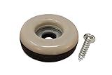 Shepherd Hardware 9456 7/8-Inch Round, Adhesive Slide Glide Furniture Sliders, 8-Pack