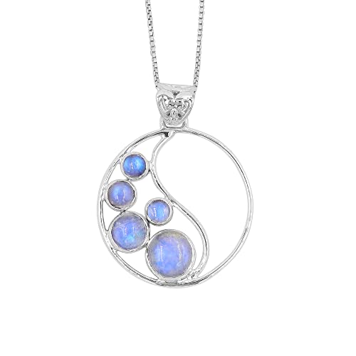 Pendentif en pierre de lune ronde 10 mm : finissez-en avec les bijoux ternes