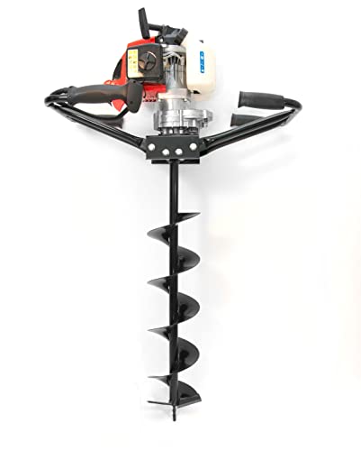 Tool Tuff 2 Man Hand Held Fence Post Hole Digger/Earth Auger W/ 8" Bit 63 Cc, 3 Hp, Epa #TOP11
