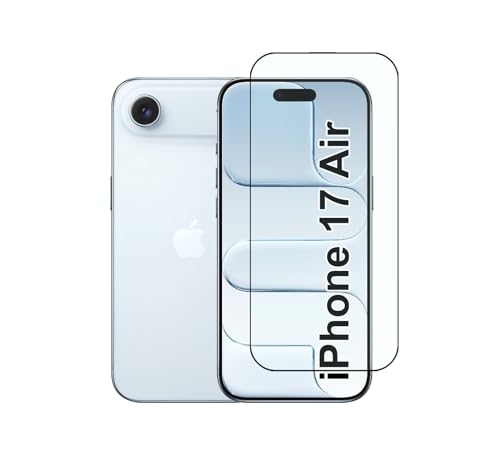 Image of CEDO Tempered Glass for iPhone 17 Air (5G) | Screen Protector Full HD Quality Tempered Glass Anti-Scratch Edge to Edge Coverage with Easy Installation Kit (Black)