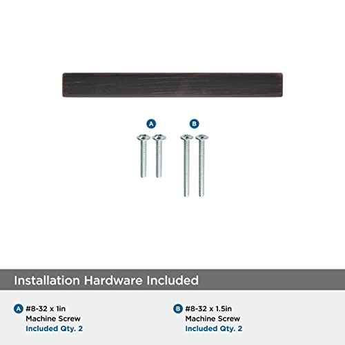 Image of Amerock Monument 3 inch (76mm) Center-to-Center Oil-Rubbed Bronze Cabinet Pull - 25 Pack