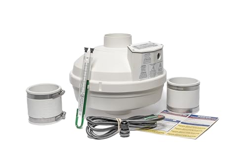 Image of Festa AMG Prowler Radon Fan - 3 inch Installation Kit - Quiet and Energy Efficient Radon Mitigation Inline Fans - High Performance 3 inch Duct Fan