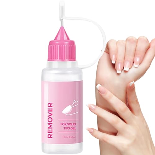 Removedor De Uñas Postizas, 15ML Disolvente De Pegamento Para Uñas, Gel Disolvente Para Manicura En Casa O Salón Viaje Diseños