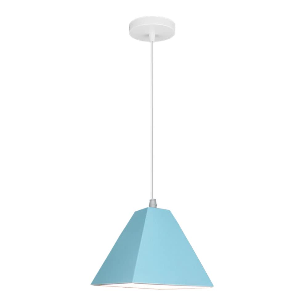 STVDEDG Colorful Macaron LED Pendant Light Postmodern Minimalist Nordic Creative Chandelier Shade Traditional E27 Source Single Head Hanging Lamp for Kitchen Island,Foyer,Entryway,Hallway Fixture