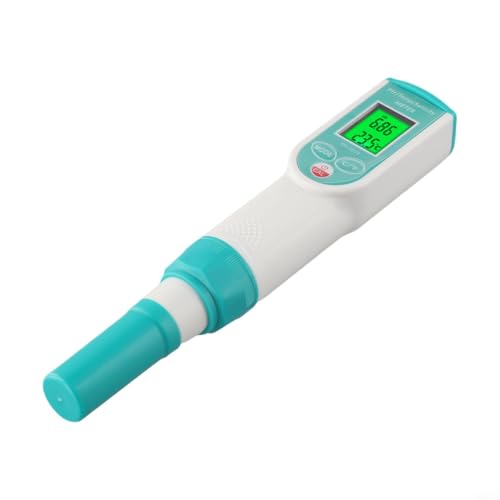 Aprilsunnyzone Medidor de pH para agua, probador digital de pH 0.01pH tipo pluma probador de pH con 0-14 PH, tamaño de bolsillo pluma probador para beber en el hogar, piscina, acuario
