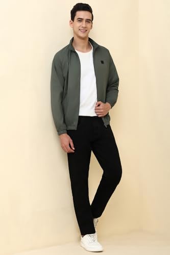 Image of Allen Solly Men's Regular Fit Solid Windcheater Jacket