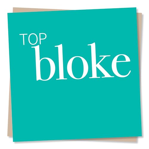 Top Bloke Birthday Card For Men - Green Card For Dad, Uncle, Brother, Friend - Made in UK