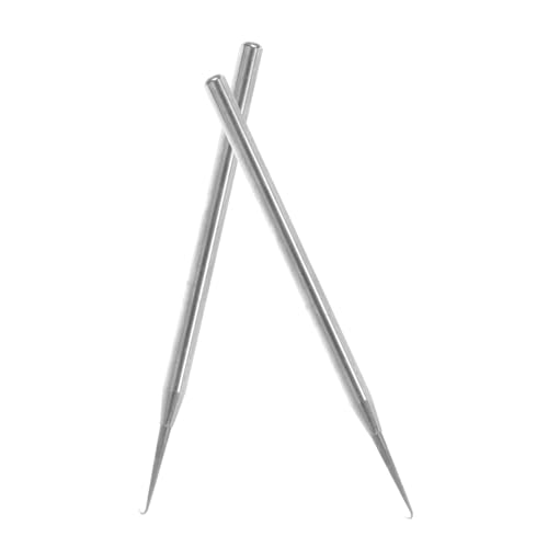 SEWACC 2個耐久性ステンレス製 眼鏡修理用フック針 ハーフフレーム対応 交換用メガネアクセサリー 簡易メンテナンスツール