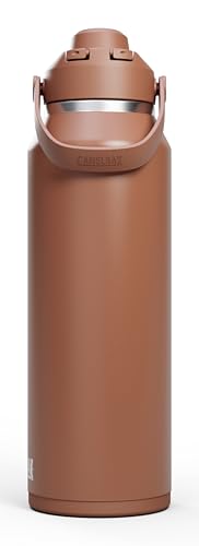 Image of CamelBak Thrive Chug Insulated Stainless Steel Water Bottle, Cold Retention with High Flow Lid for Everyday Hydration and Active Use, 40oz, Sierra Red