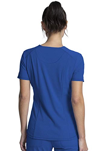 Cherokee Infinity V-Neck Nurse Scrub Top for Women with Rib-Knit Panel and Tuckable CK687A