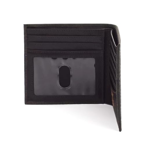 ARIAT Men's Pebbled Bull Hide Leather Bifold Wallet (Black)4